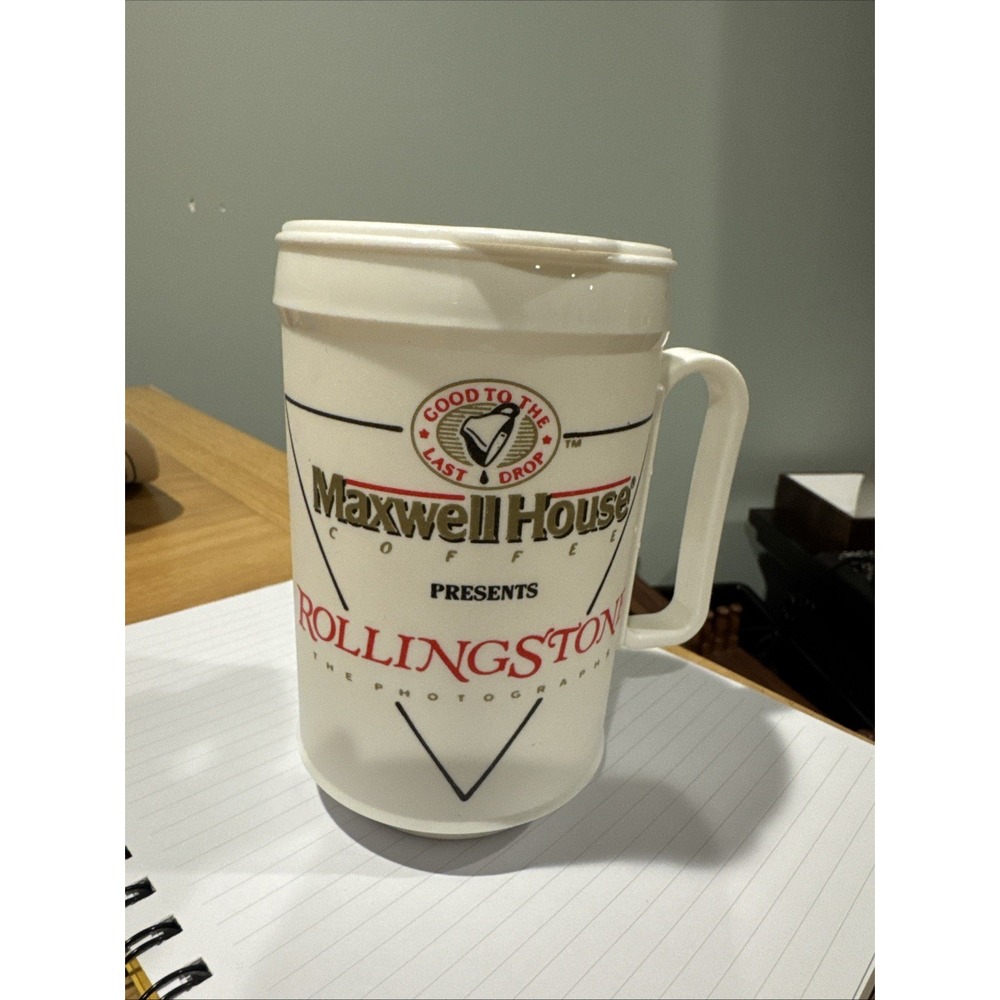 Maxwell House Coffee and Rolling Stone magazine promotional mug GOOD TO THE LAST